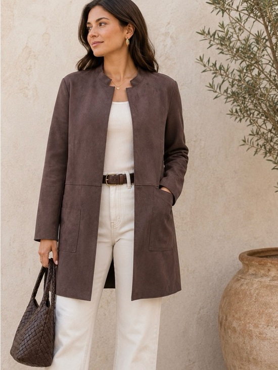 TanJay Jackets & Blazers - Beautiful Lightweight Faux Suede Coat